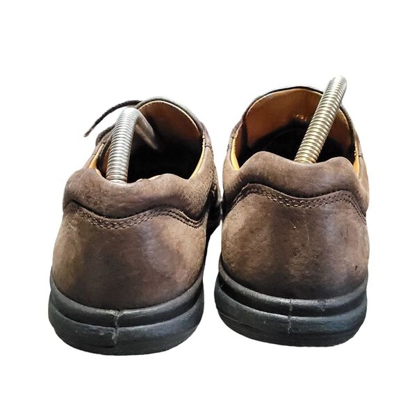 ECCO~ BROWN LEATHER LACE UP MOCS COMFORT SYSTEM SHOES MEN'S EU 45 11-11.5 US - Picture 6 of 13